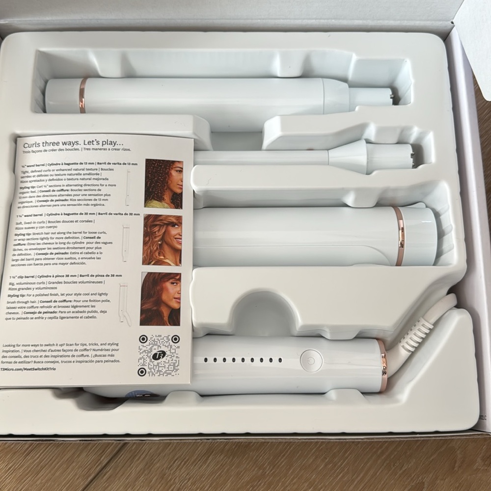 T3 Switch Kit Curl Trio - White and Rose Gold - Picture 2 of 2